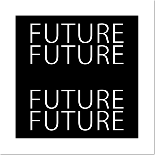 Future Typography T-shirt Design Posters and Art